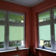 Roleta UNI w kasecie do montażu na skrzydle okiennym, przykręcana lub przyklejania, realizacja SPIN Szczecin Rolety w kasecie system UNI