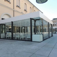 pergola w ogródku restauracyjnym szczecin