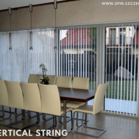 Dom prywatny żaluzje pionowe vertical string 89mm