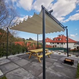 zadaszenia tarasowe wolnostojąca pergola ZEN pergola rzymska Spin Bobko Szczecin