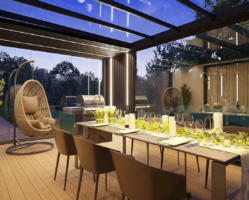 Pergola Fix stałe zadaszenia z dachem szklanym Spin Bobko Szczecin
