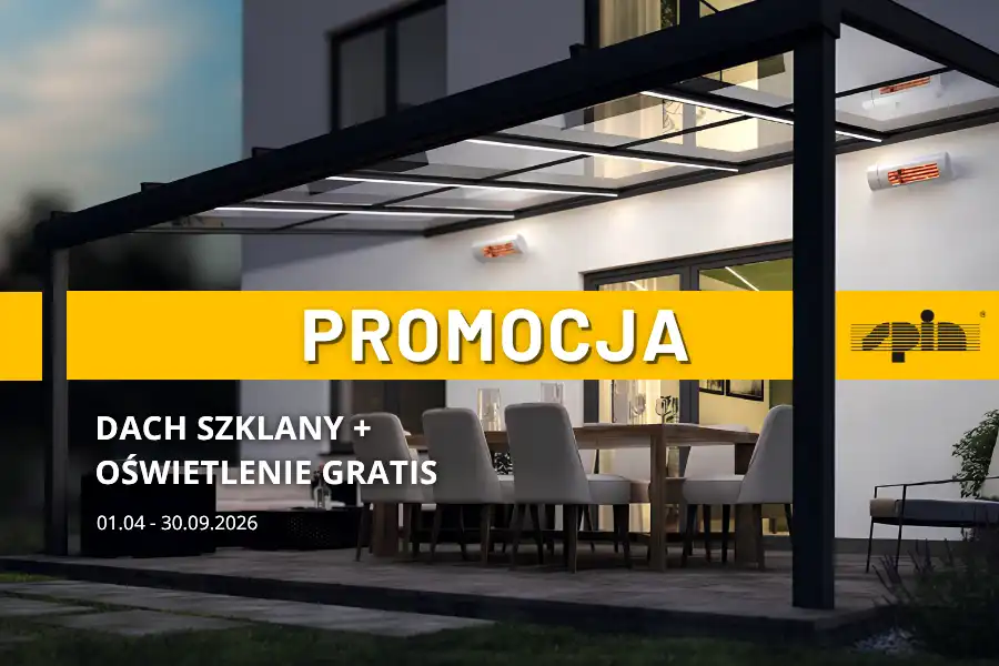 Promocja na dach szklany Murano marki Lewens oświetlenie gratis Spin Szczecin