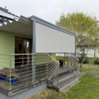 Pergola Zen z roletą Helio Zip Screen Pergola Zen z osłoną tkaninową Helio Zip Screen zadaszenia tarasowe pergola rzymska Spin Szczecin
